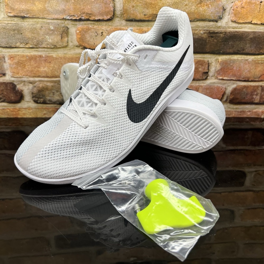 Nike Zoom Rival Distance Mens Size 9.5 Track Spikes Shoes White DC8725-100
